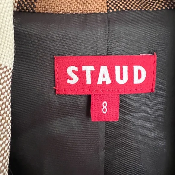 Staud | Pepper Coat in Dark Plaid - Picture 4 of 5